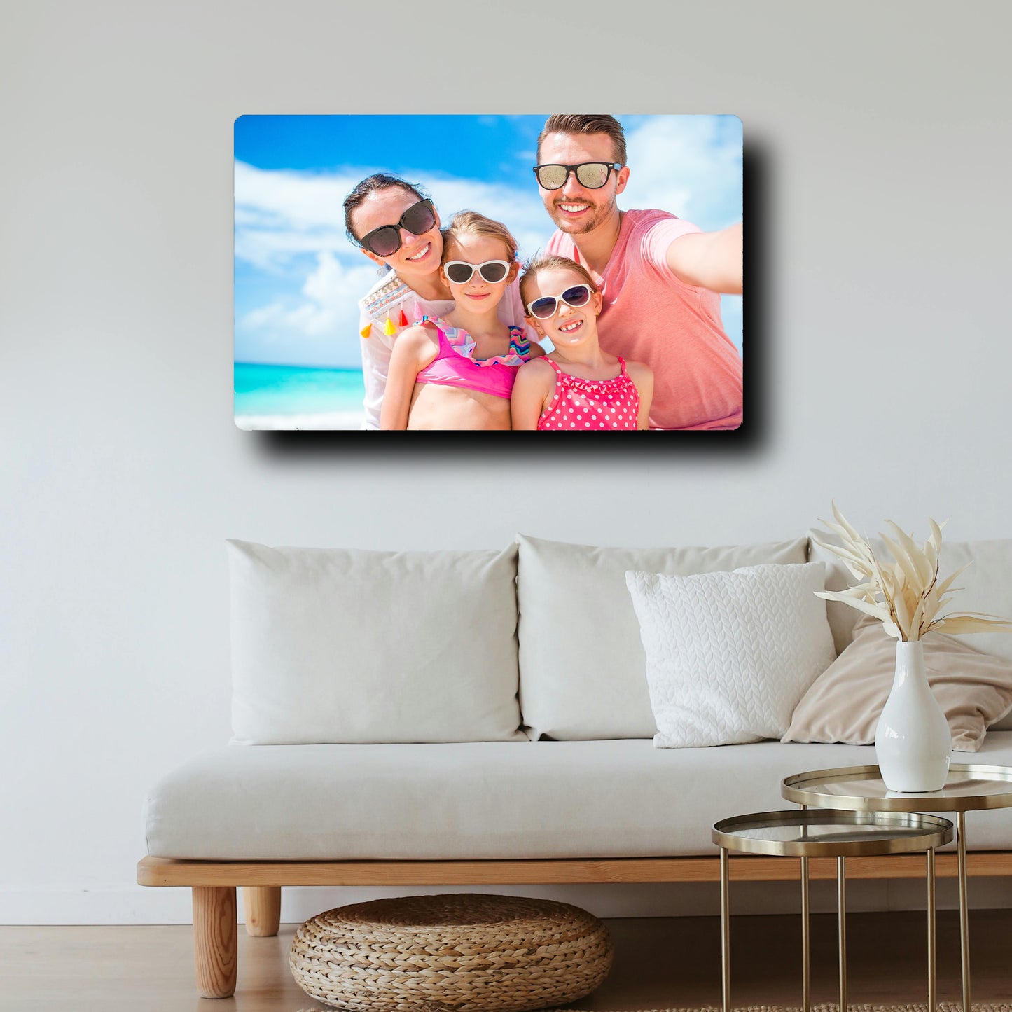 Metal print size comparison - vertical orientation 8x10 to 16x24 inches