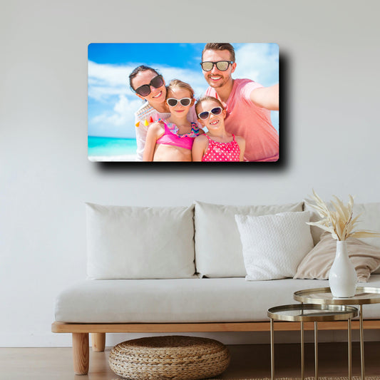 Metal print size comparison - vertical orientation 8x10 to 16x24 inches