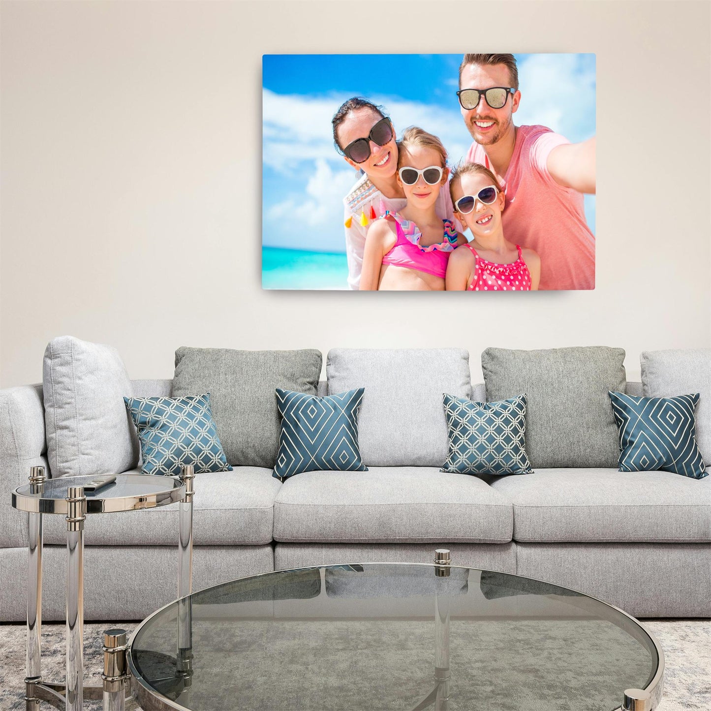 Custom metal print size and pricing options