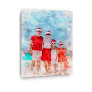 watercolor metal print